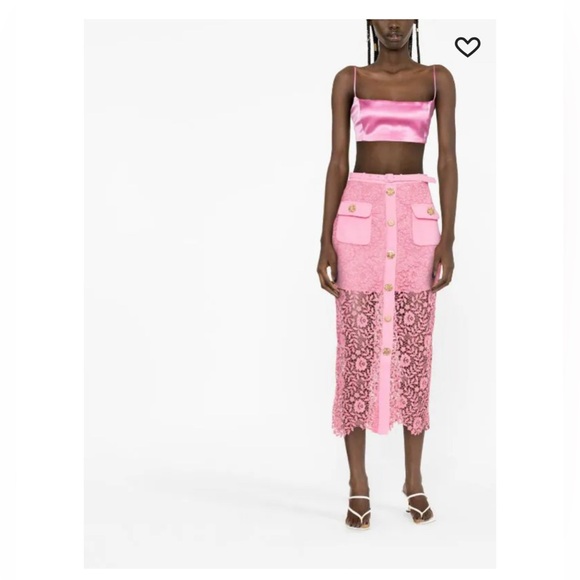 NWT Self Portrait lace panel pencil skirt